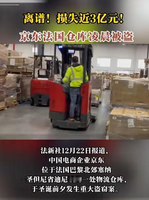 京东巴黎仓库被洗劫3个亿，很多人以为是法国治安太差，遇上了流氓。错了！真相是，这