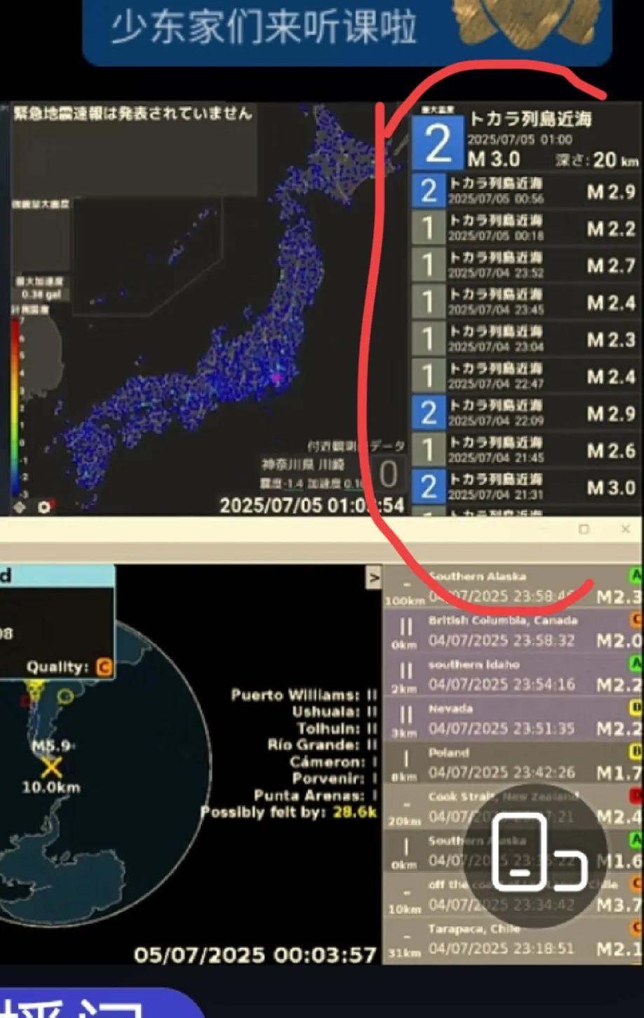 已经7.5了，今天凌晨四点日本震不震不好说，但这地震预报着实有点吓人。7.4日晚