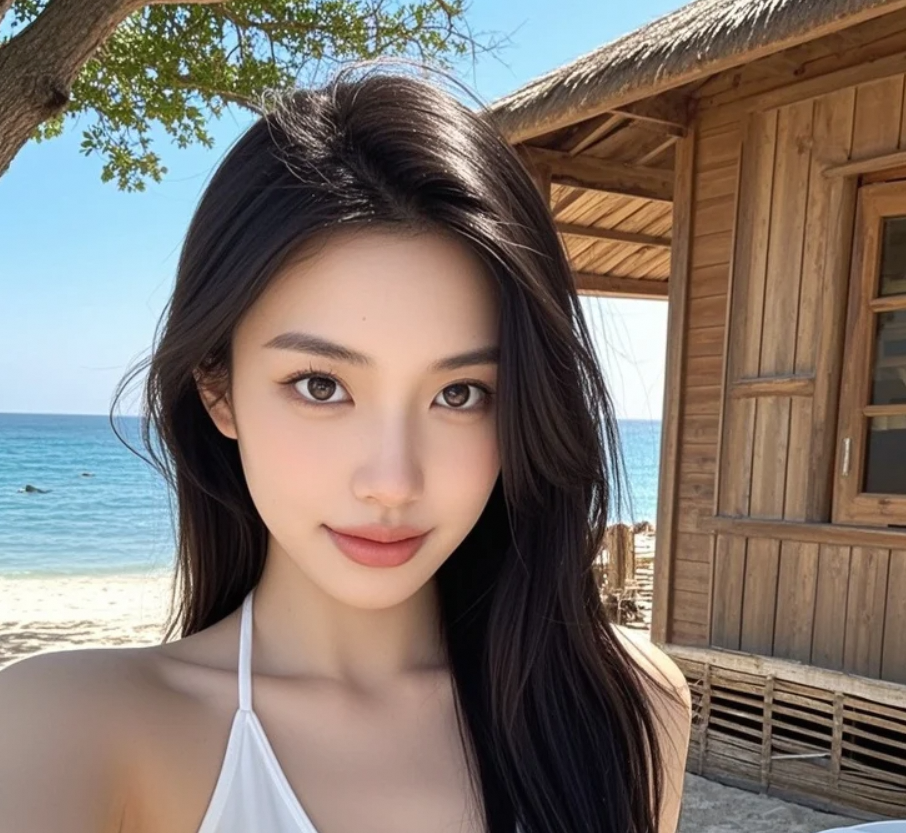 白皙肌肤配上海天一色，这是不是最美的对比？