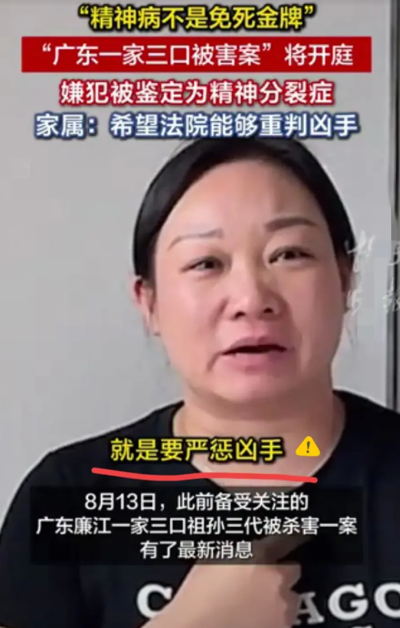 广东廉江一家三口被邻居杀害案明天开庭！36岁潇潇带俩娃回娘家，结果母子仨（小