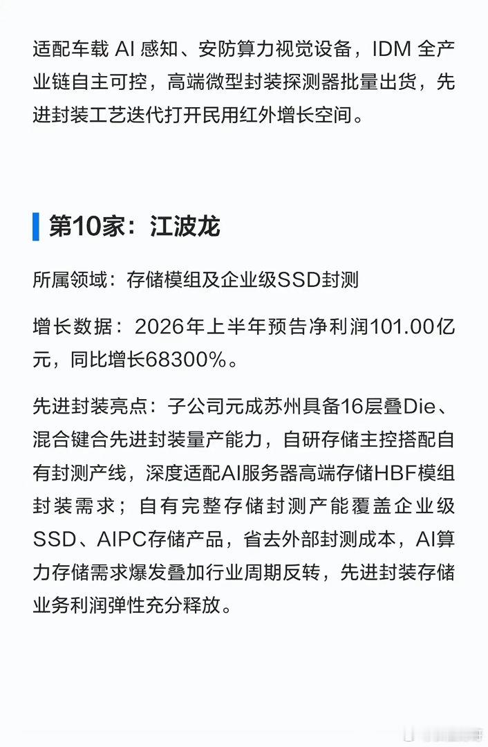 📈狂飙68300%！先进封装中报10大龙头出炉，第1名净利破百亿！半导体先进封