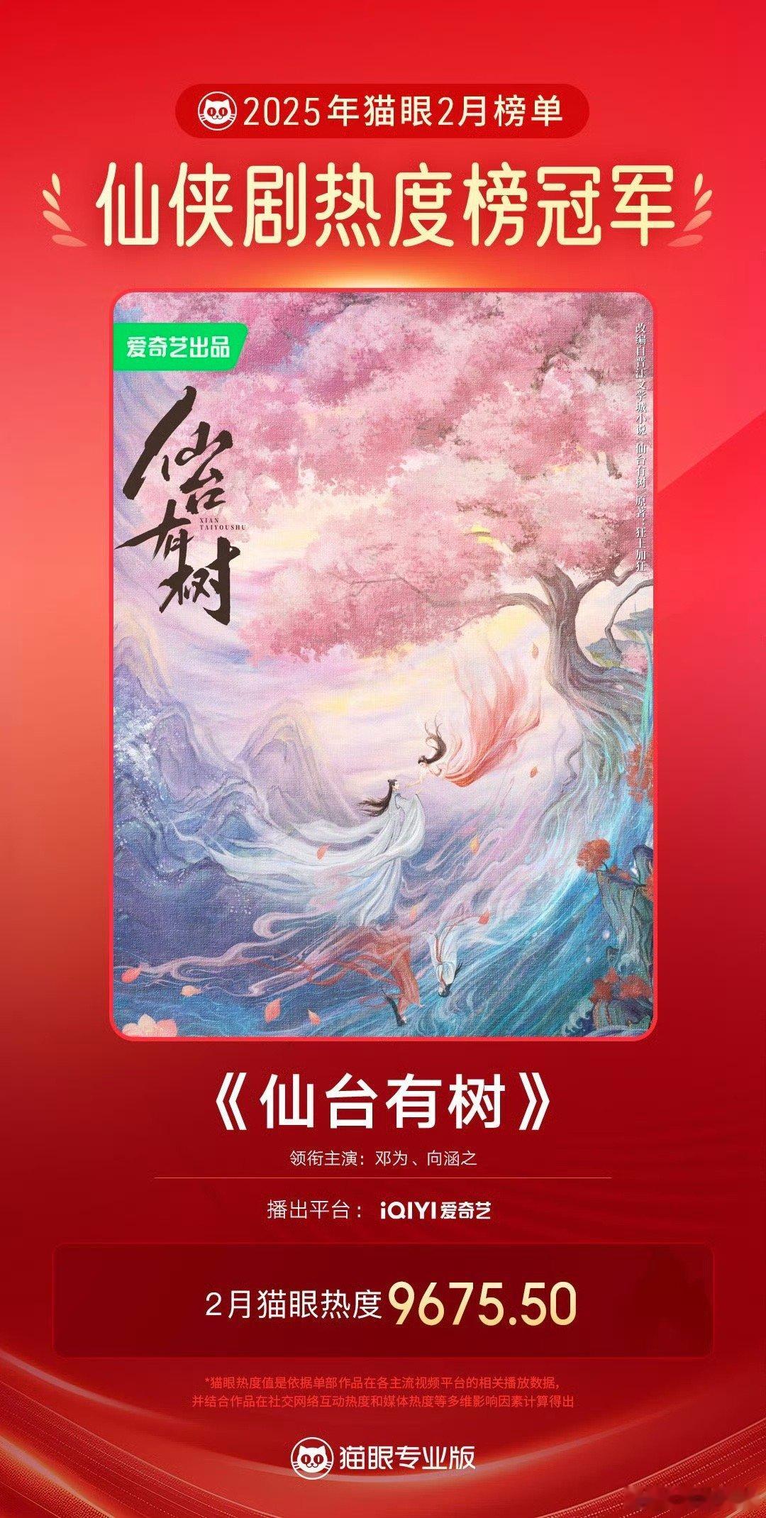 仙台有树虽然没大爆，但是血赚，投资方，演员，广告商，导演等等，全部赚麻了，要注意