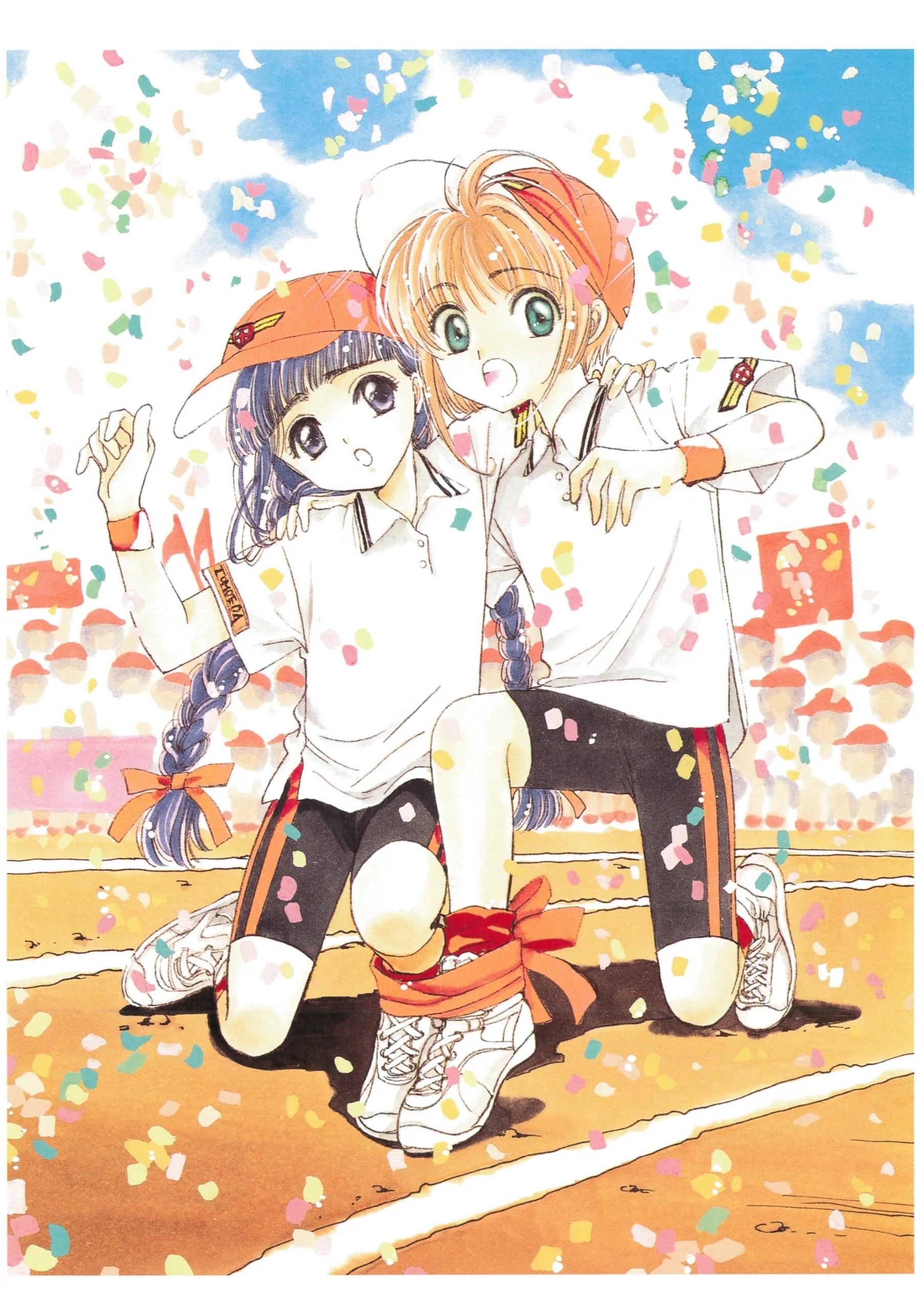 魔卡少女樱20周年纪念插画集里小樱和知世