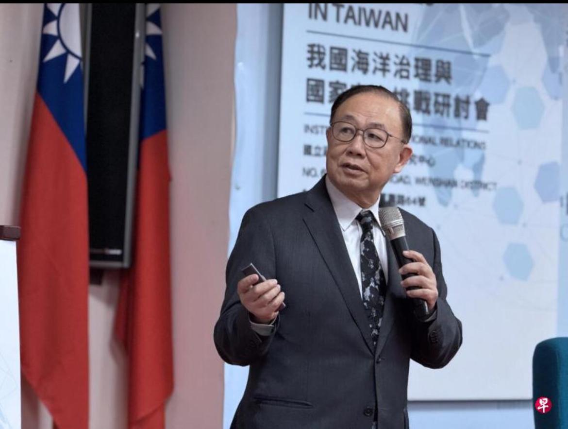 19日台湾海军退役上将陈永康在台湾政治大学演讲时说;从海上交通密度看，如果台海发