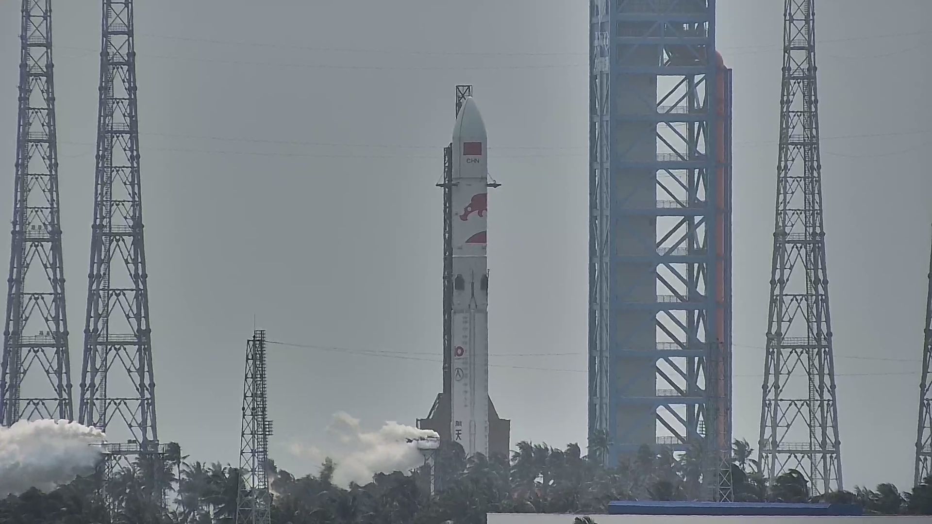 长征十号乙昨天合练的照片