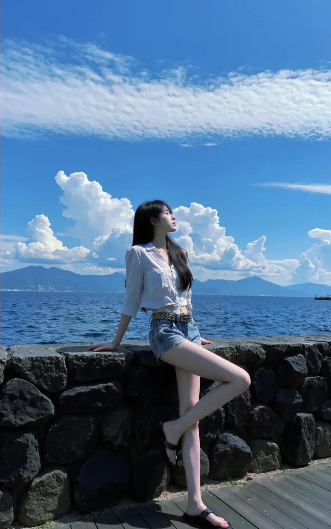 吹吹海风，放松一下心情早晨治愈的风