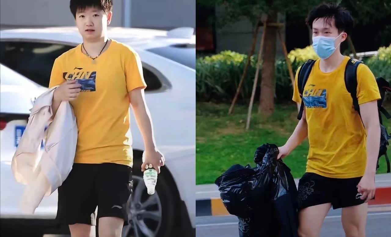 姜黄色的头莎又杀回来了，这可是“活久见”系列！国乒队员们好久没穿