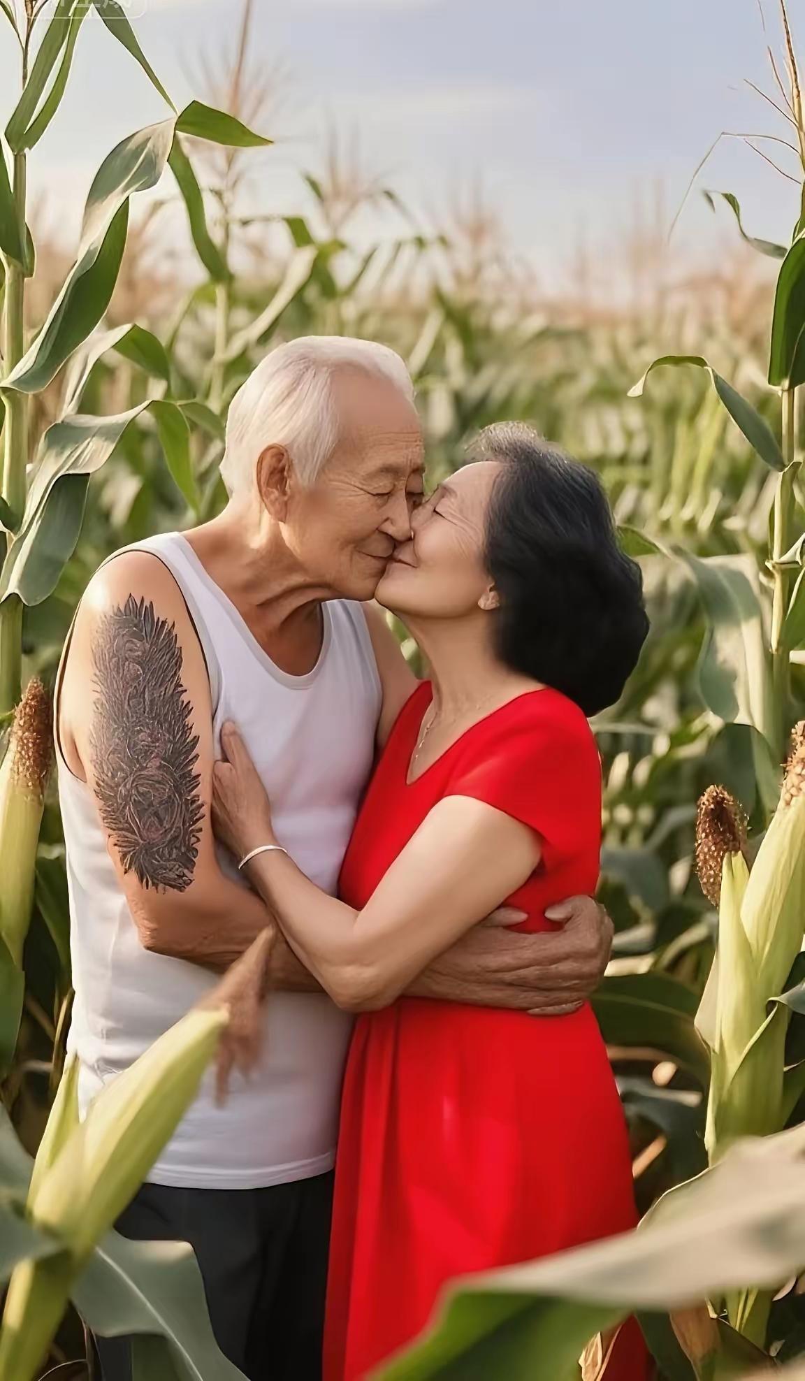 两位曾是初恋人皆因成份没干成各自成家生儿女一晃都已七十龄男的老伴早病逝