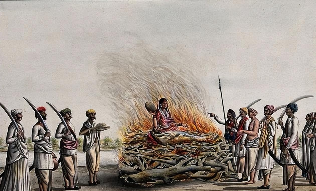 在旧时代，印度流传一种恶俗，那就是寡妇殉葬制。1829年，负责管理印度的英国
