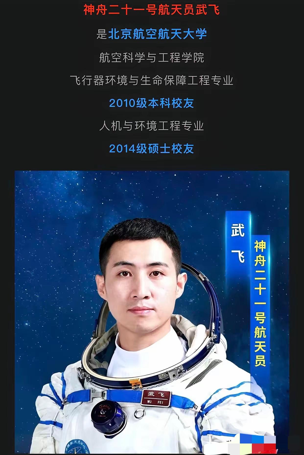 北航“航天星”扎堆：32岁武飞再续传奇北航这是要疯啊！刚看新闻推送，神二十