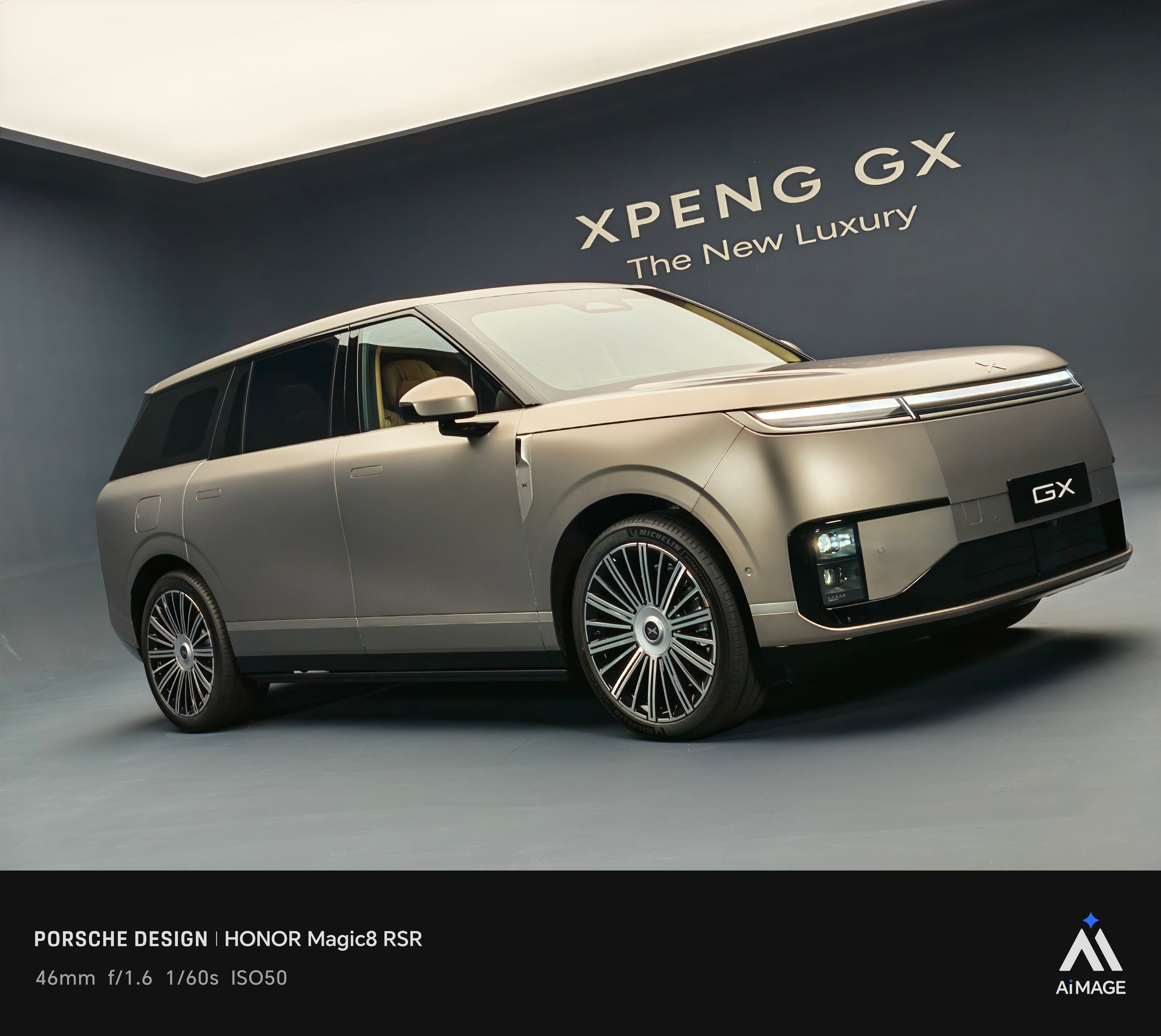 小鹏GX正式登场，定位物理AI时代科技旗舰。车长5265mm，轴距3115mm