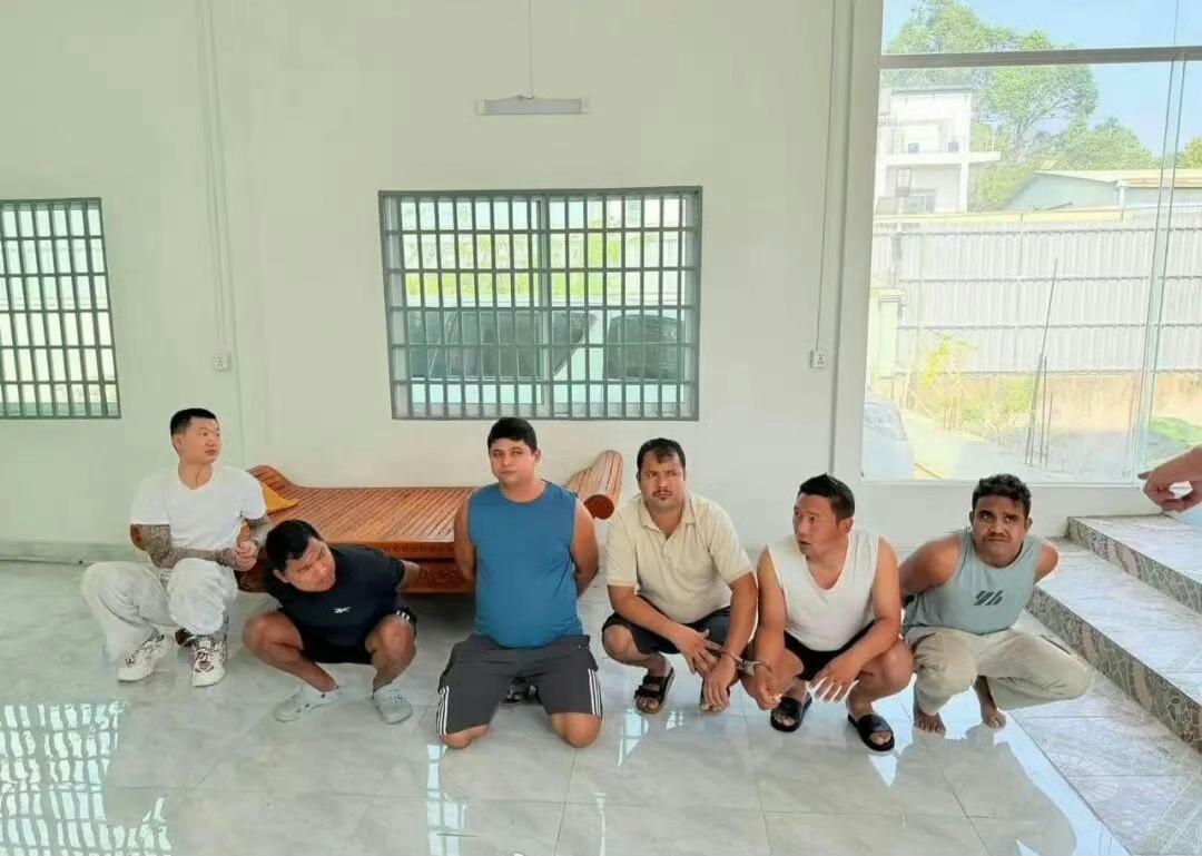 抓获5名尼泊尔人、3名中国人柬埔寨警方通报，一名中国籍男子于1月16日在金边
