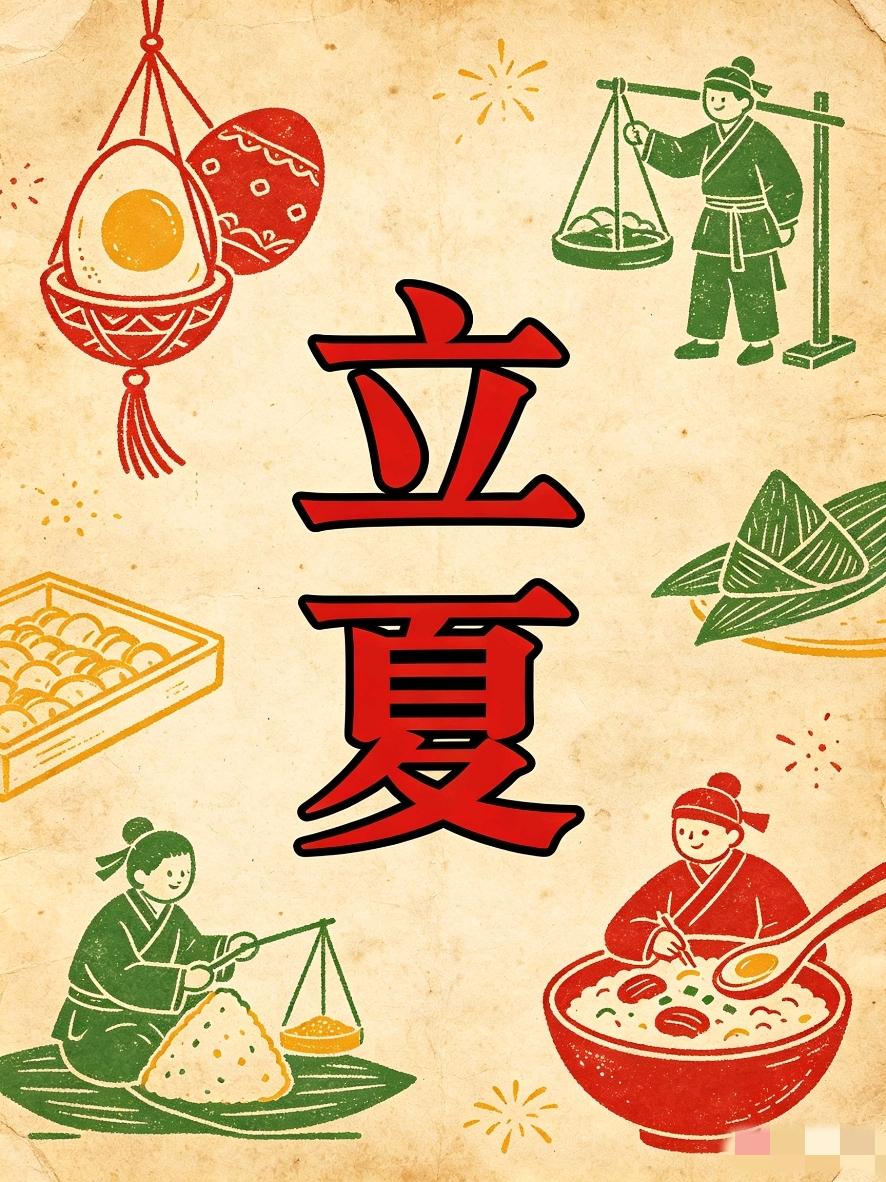今日立夏，老祖宗流传的暖心小讲究，简单又吉利转眼立夏已至，暖风渐起，万物繁