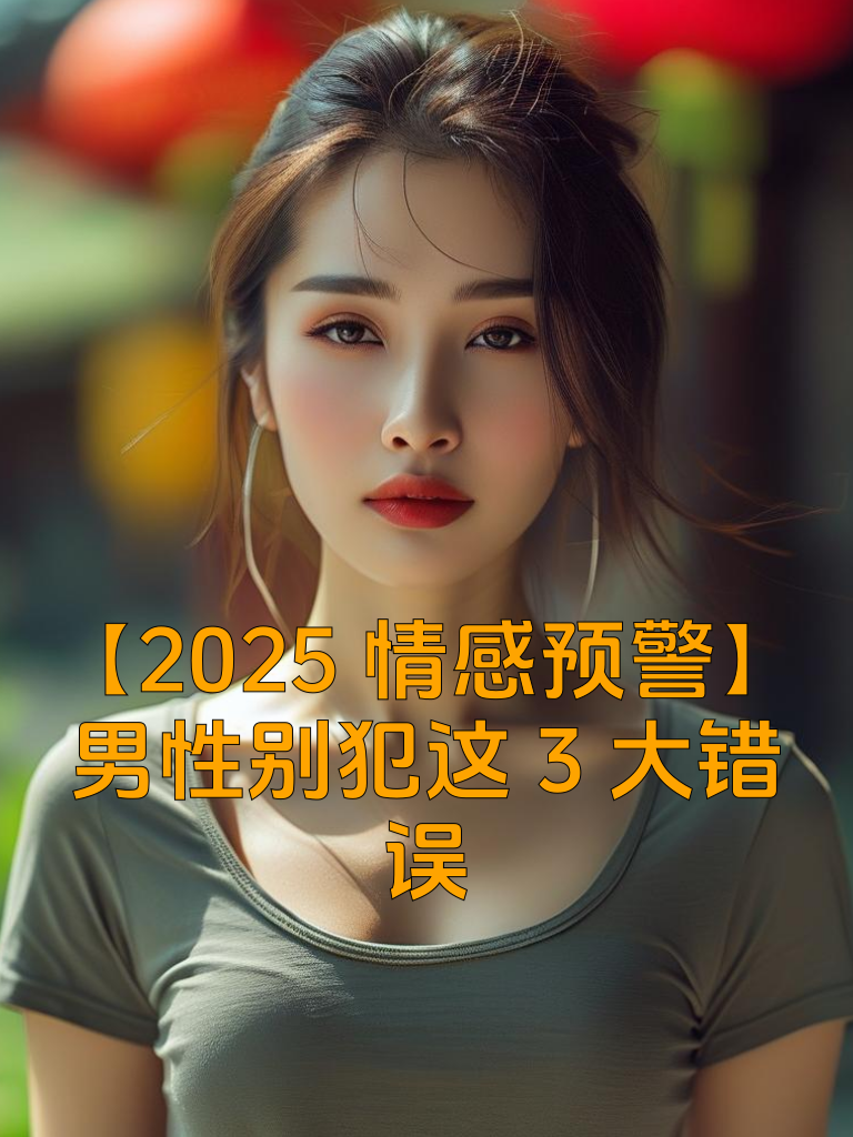 【2025情感预警】男性别犯这3大错误