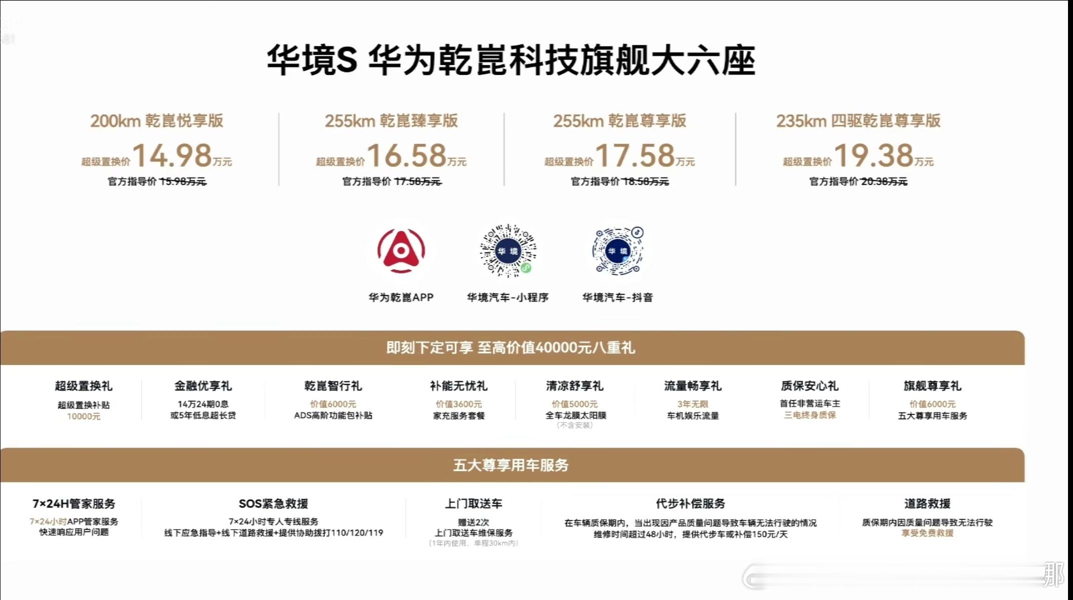 华境S，五菱和鸿蒙合作的车型14.98万起上探价格到19.38万你们觉得如何？