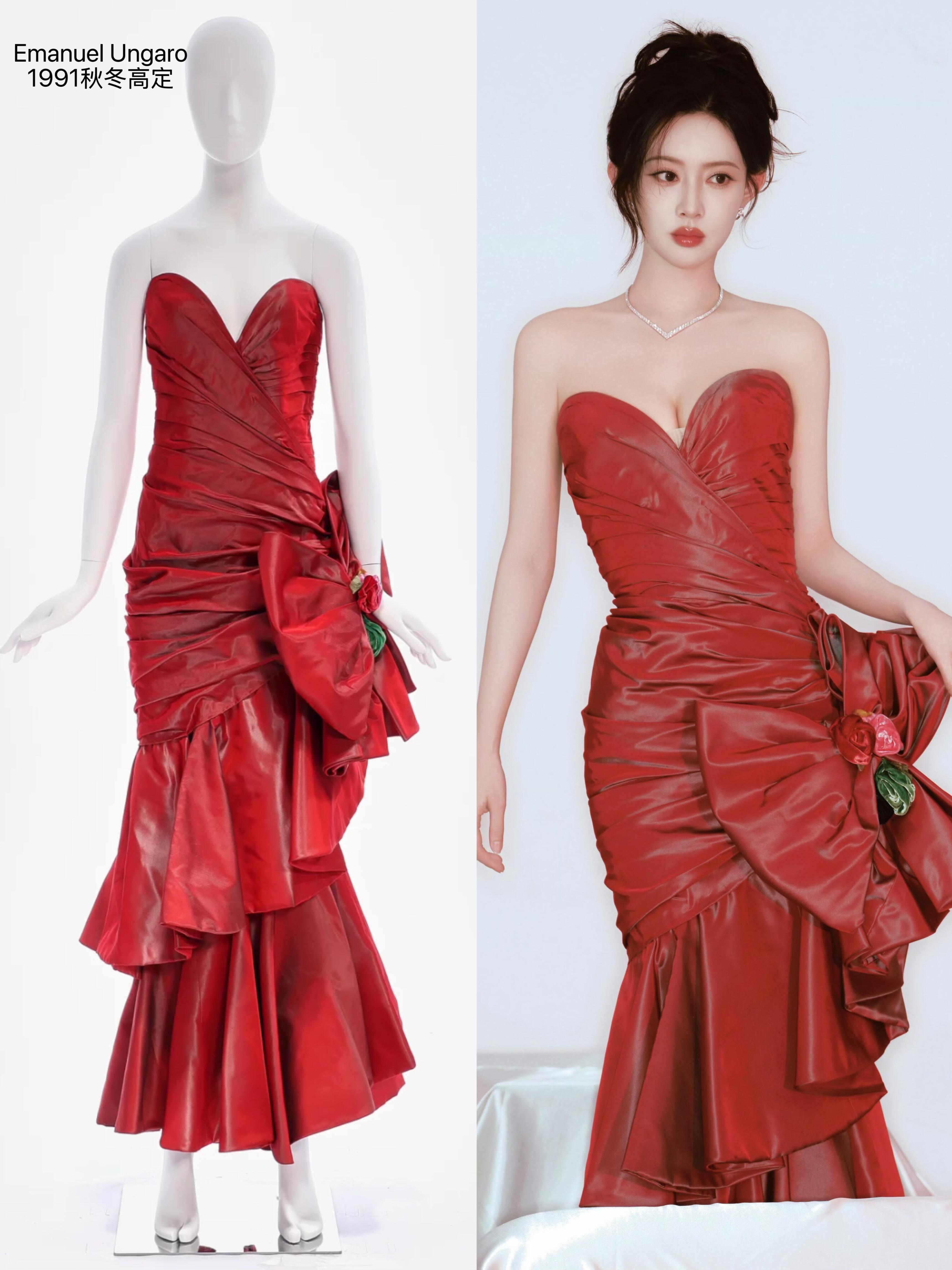 孟子义今晚尖叫夜第二套造型，来自EmanuelUngaro1991秋冬高定系列