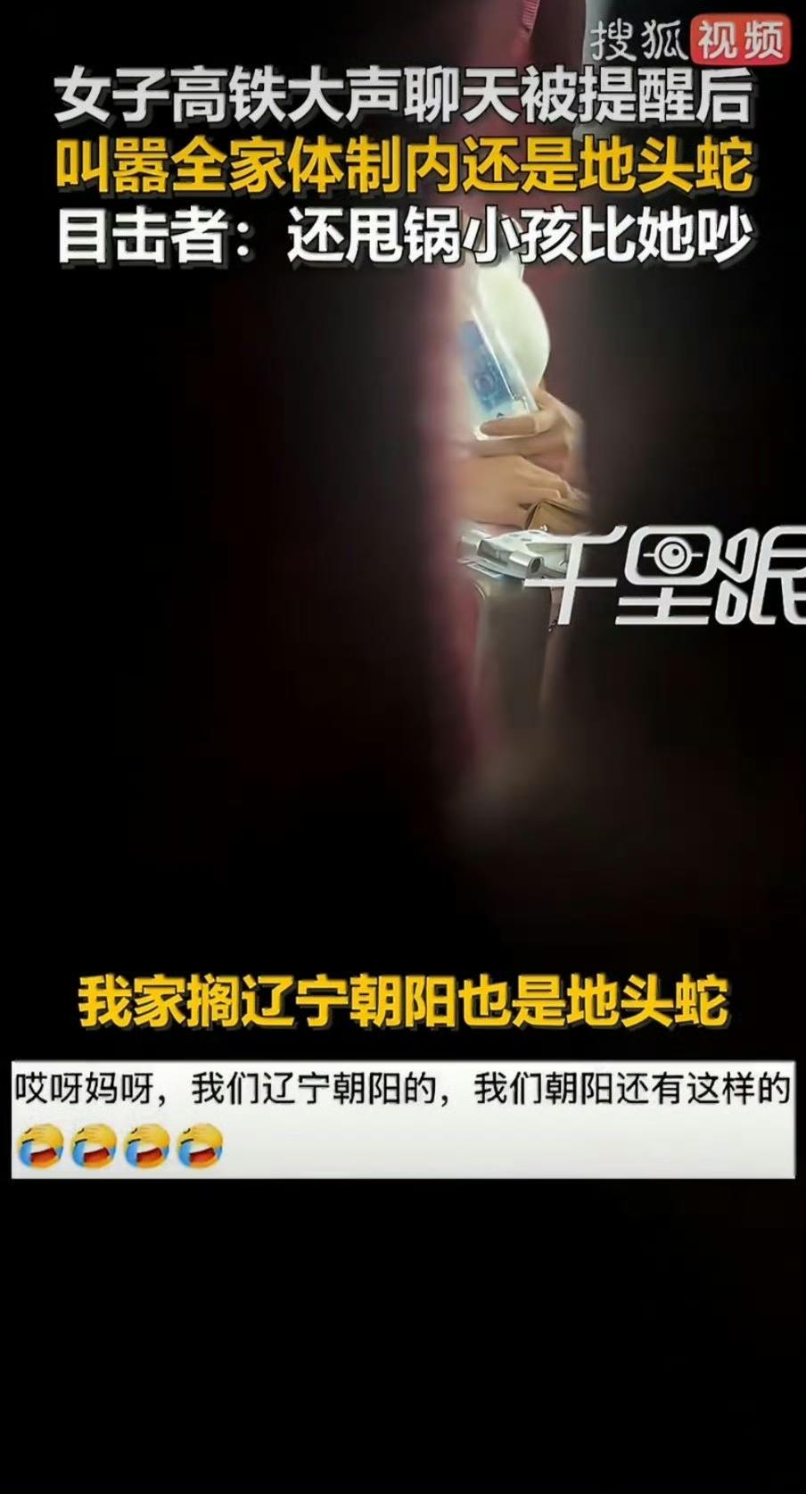 这个年轻女子是个四线城市豪绅家族的大小姐。高铁上，年轻女子长时间大声发语音，一