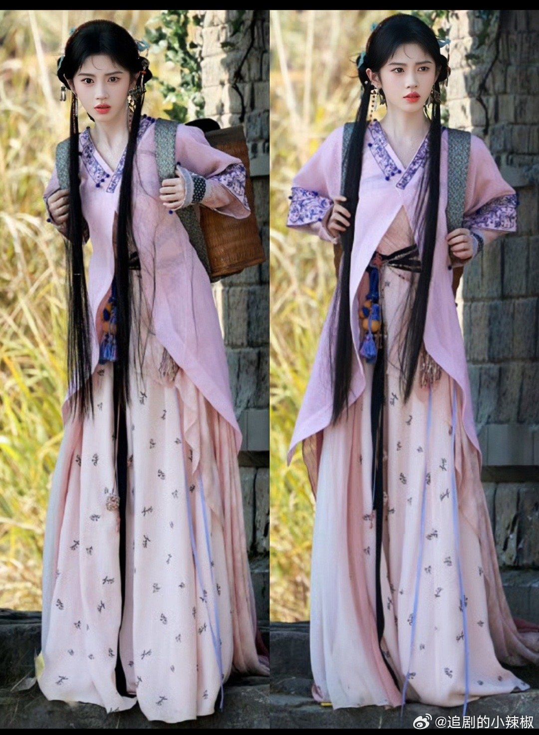 鞠婧祎古偶路透，妆造真下足了功夫​​​