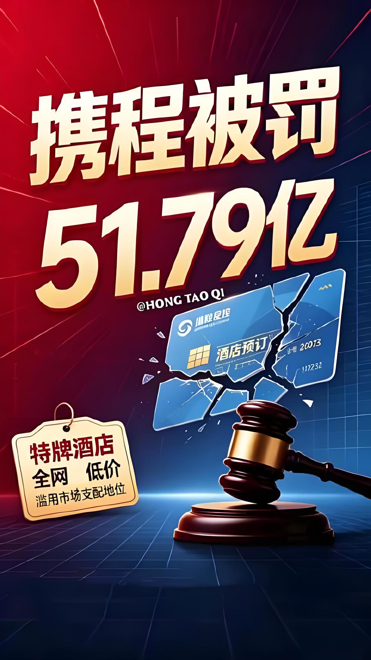 肥水流了外人田？一张罚单撕开垄断背后的资本真相！携程被罚51.79亿，大快人