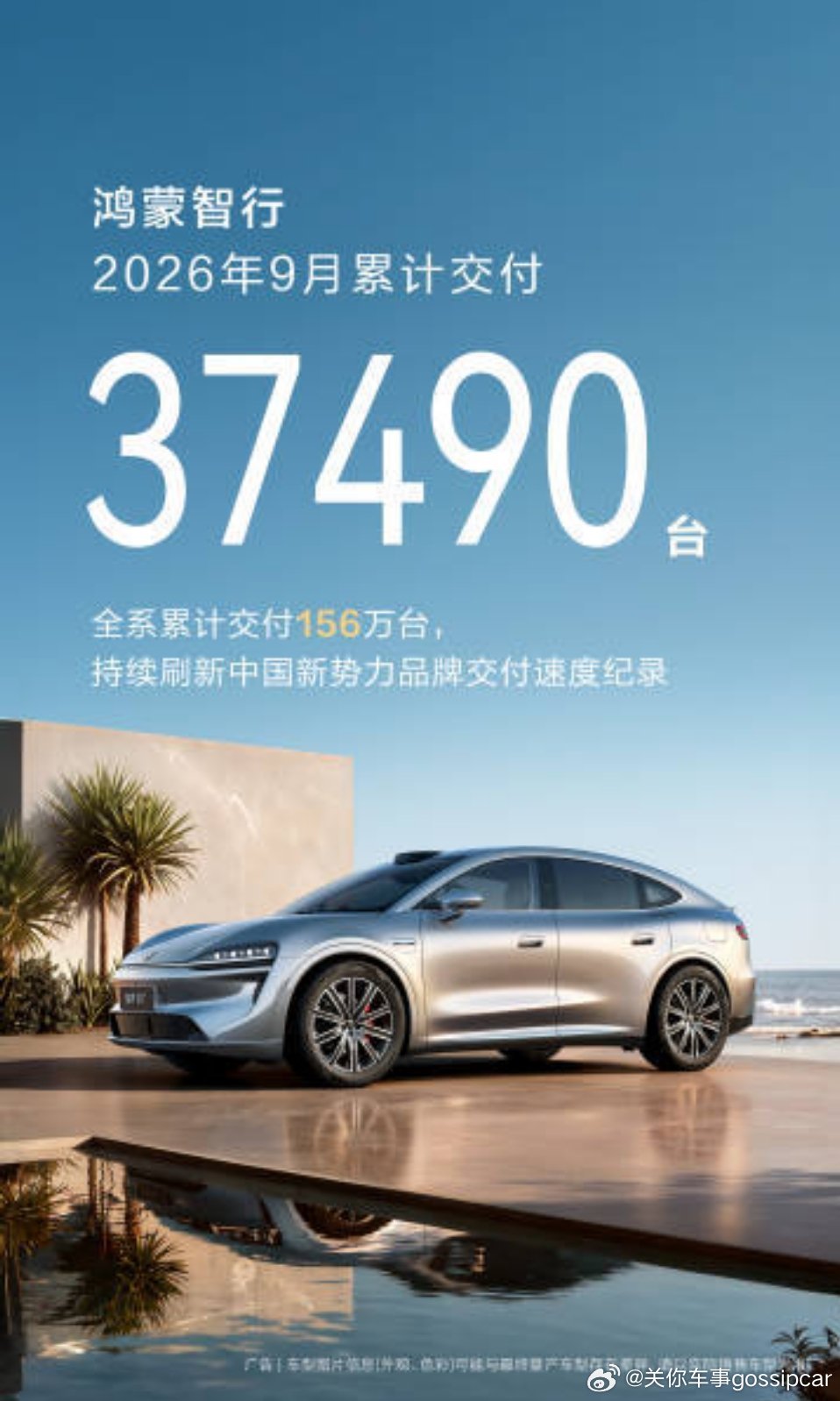 来了，大家想看的销量鸿蒙智行9月交付新车37490台目前，鸿蒙智行9月的交付37