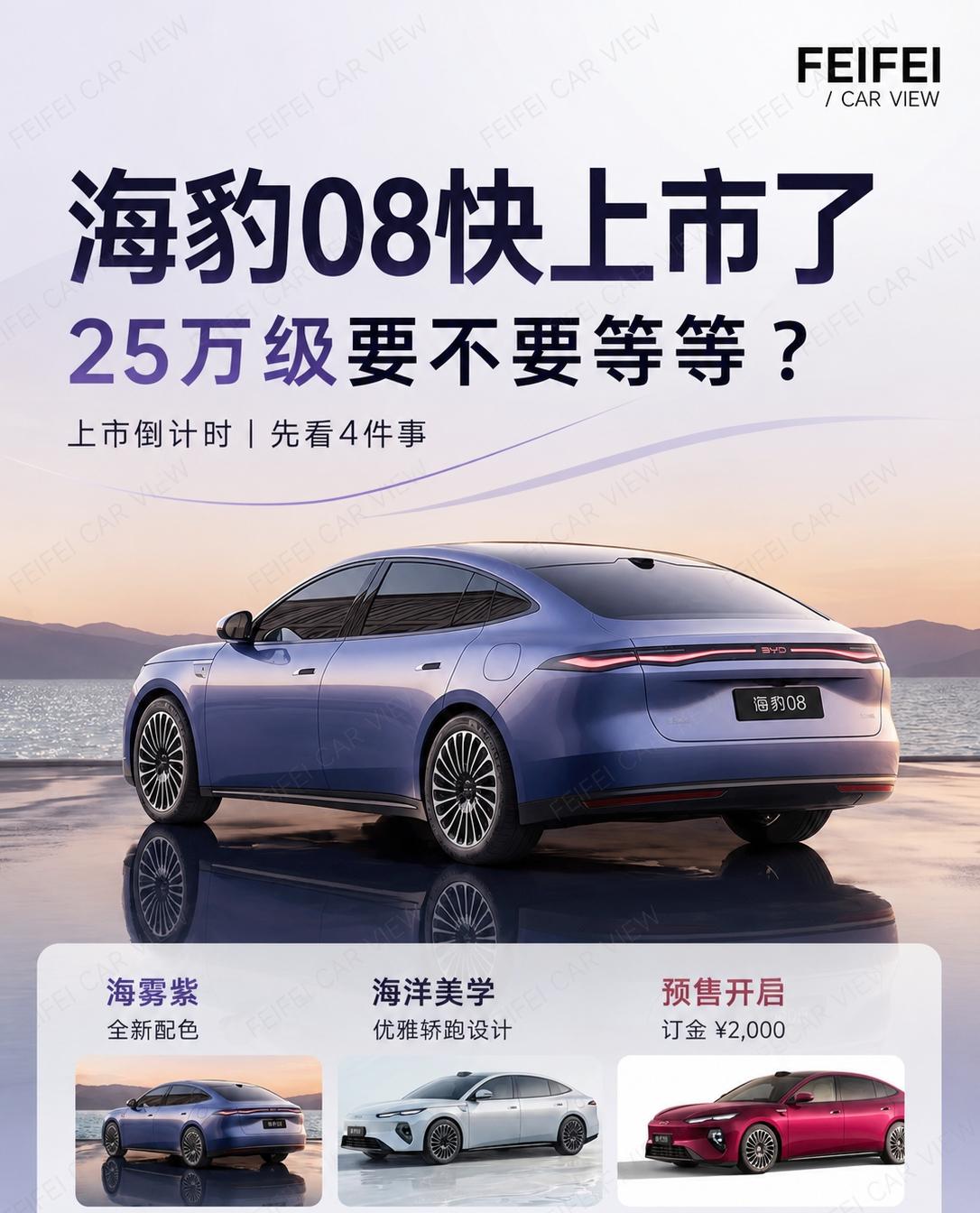 海豹08快上市了，25万级买车要不要等等？海豹08最近的信息越来越密了，我觉得它