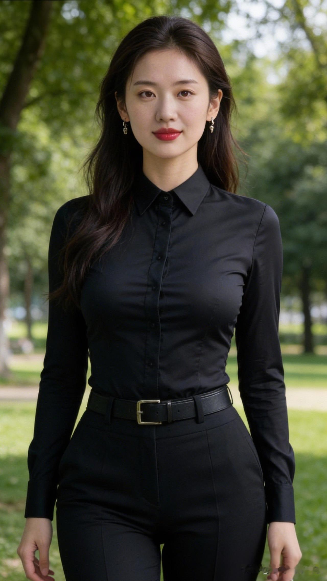 优雅黑衣女郎，自信满满，都市时尚风范！💃🏻✨一个女人的外貌重要吗