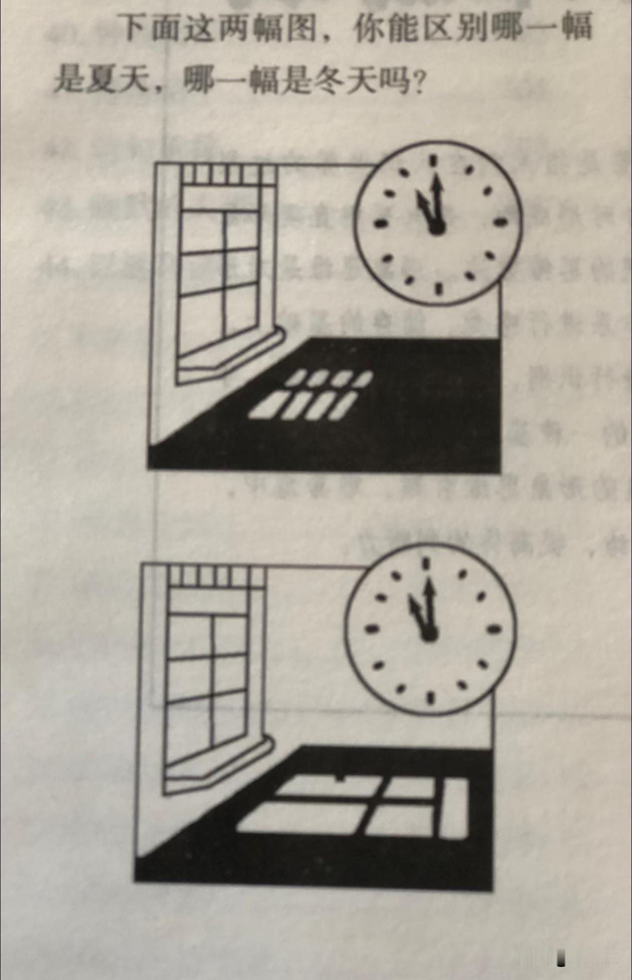 你能猜到哪个是冬天，哪个是夏天吗？