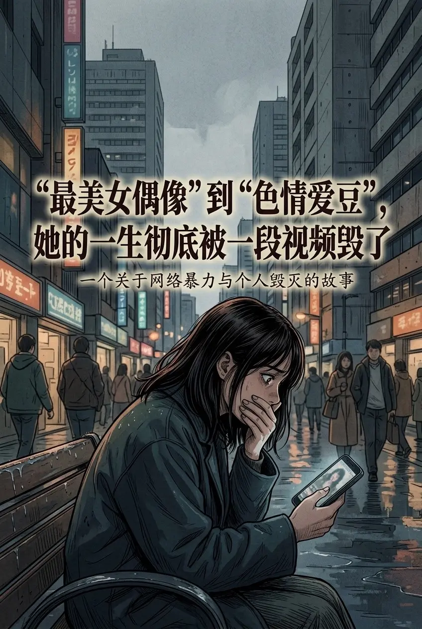 最美女偶像”到“色情爱豆”，她的一生彻底。被一段视频毁了
