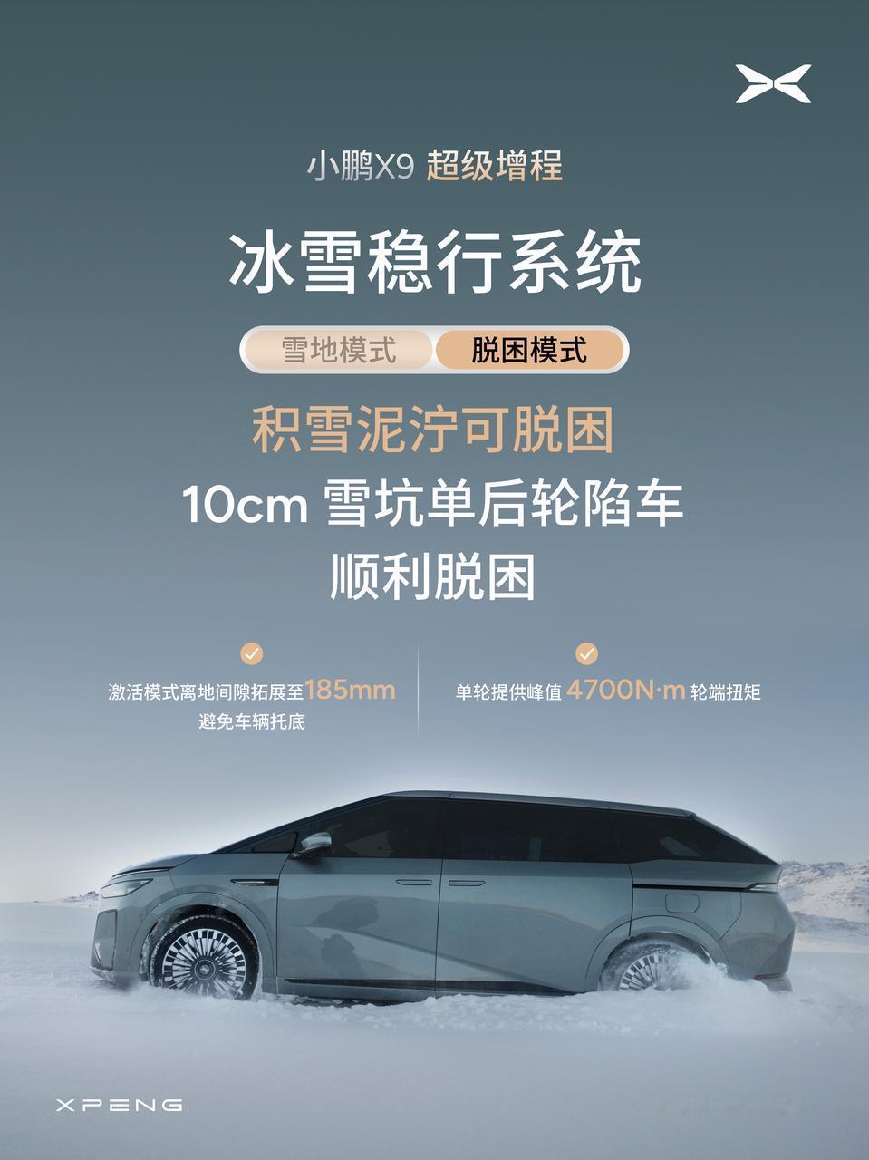 前几天直播小鹏X9，大家最多问题就是单电机后去在东北雪地里到底行不行？今天官方发