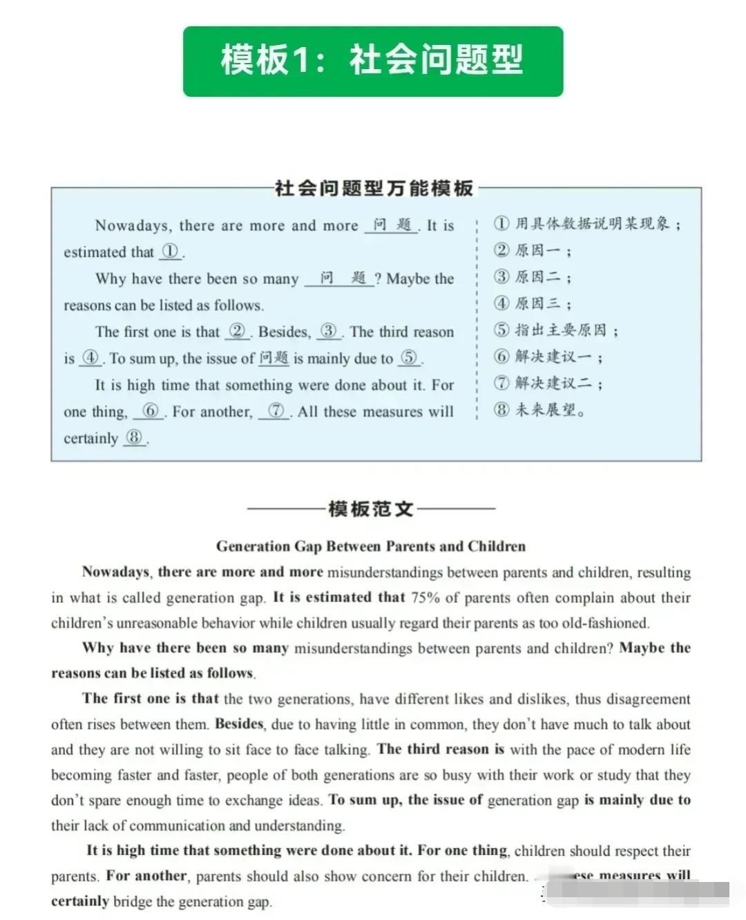 中考英语作文直接“套”！这15个万能模板，背会稳拿高分🔥中考英语想冲11