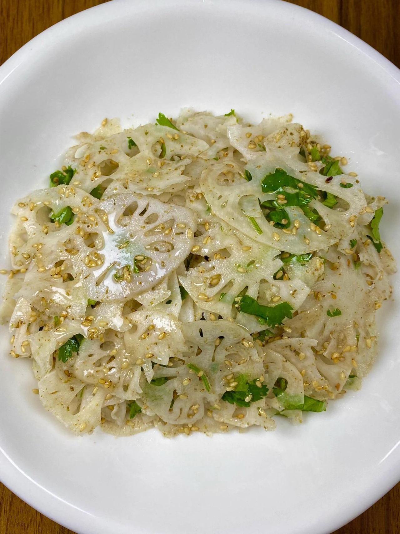 这藕片做的真好吃啊