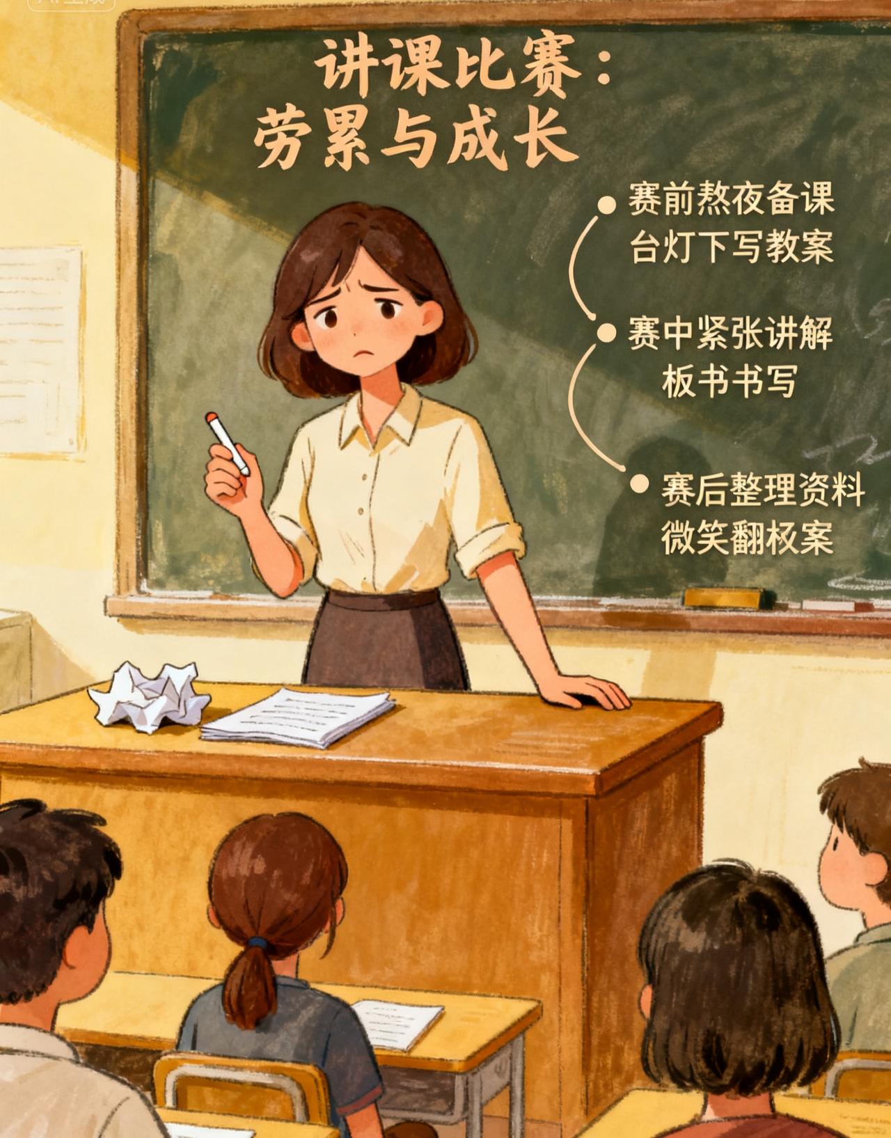 参加一次优质课评选，几乎蜕一层皮，一位骨干教师深有感触地说。小王老师参加了一