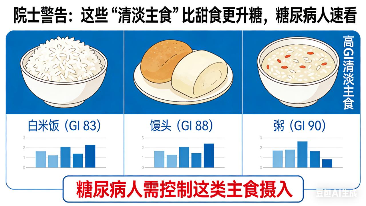 院士警告：这些“清淡主食”比甜食更升糖，糖尿病人速看院士拍桌警示：白米饭是