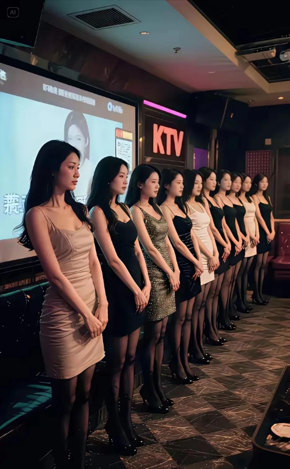 现在ktv的质量那么高了？一眼望去，全是美女。朋友说，里面还有很多女神呢，我看