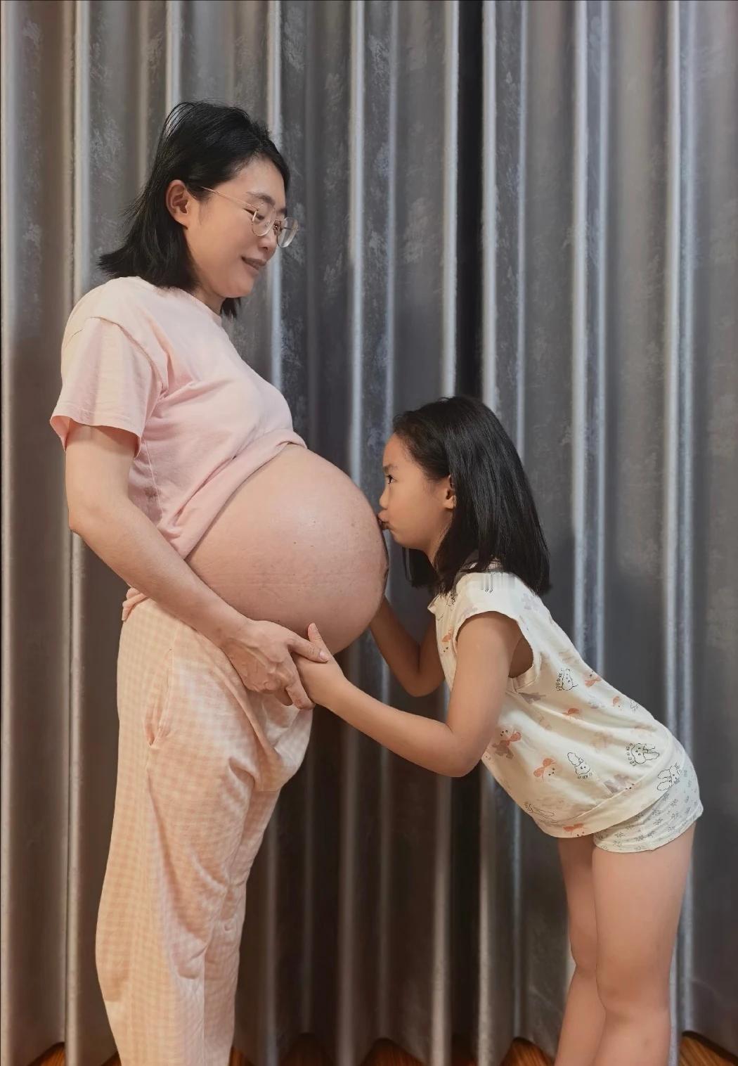 36岁女博士孕第二胎！而且是双胞胎！！怀4胎孕妈高龄孕妇二胎双胎孕晚期产检