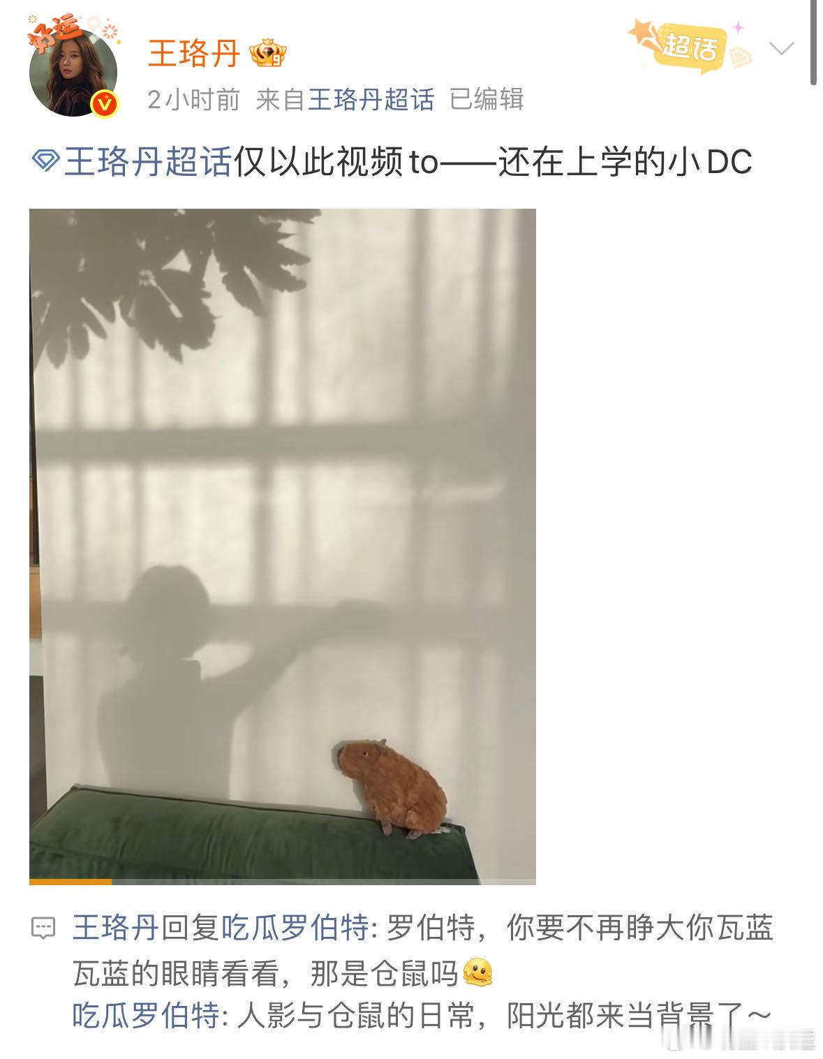 王珞丹也没忍住怼罗伯特罗伯特又在王珞丹评论区翻车了笑鼠在王珞丹的评论区了！！！