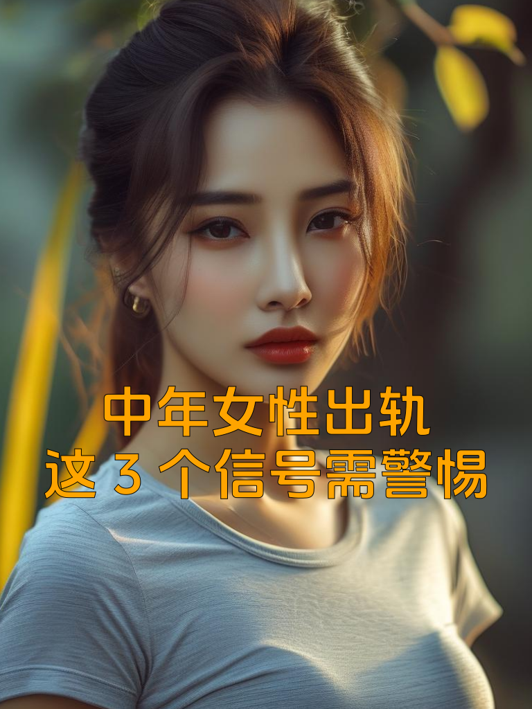 中年女性出轨，这3个信号需警惕
