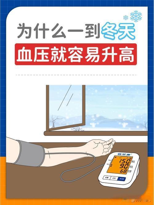 为什么一到冬天血压就容易升高呢？！冬季气温下降，人体血管收缩，外周阻力增加，导