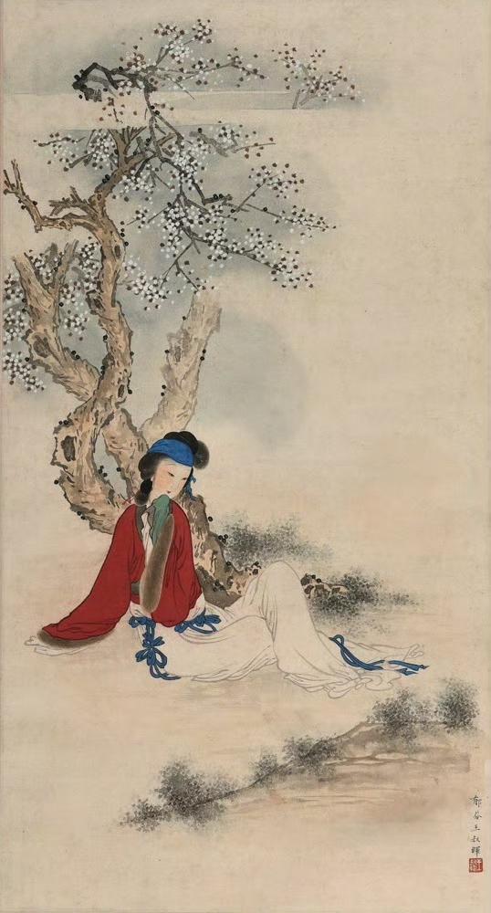 王叔晖笔下的“倾国倾城”是工笔里的千年风华🌸提起“倾国倾城”的仕女