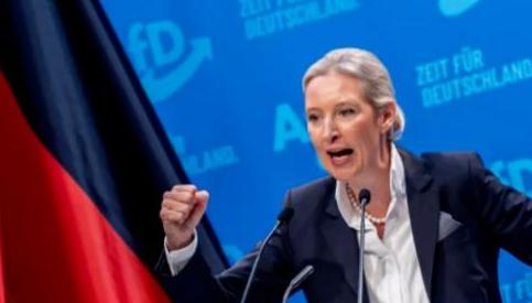 震动整个欧洲！德国选择党党魁魏德尔在竞选集会上放了一记重磅。她在马格德堡没拿
