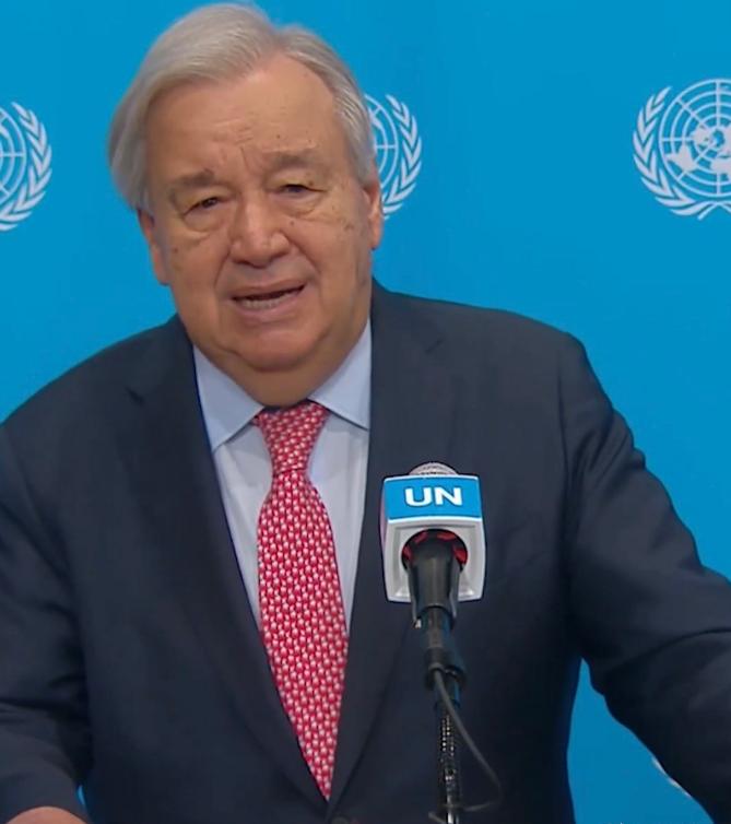 时至今日联合国终于是站出来表态了！古特雷斯这位联合国秘书长公开表示如今这场战争的