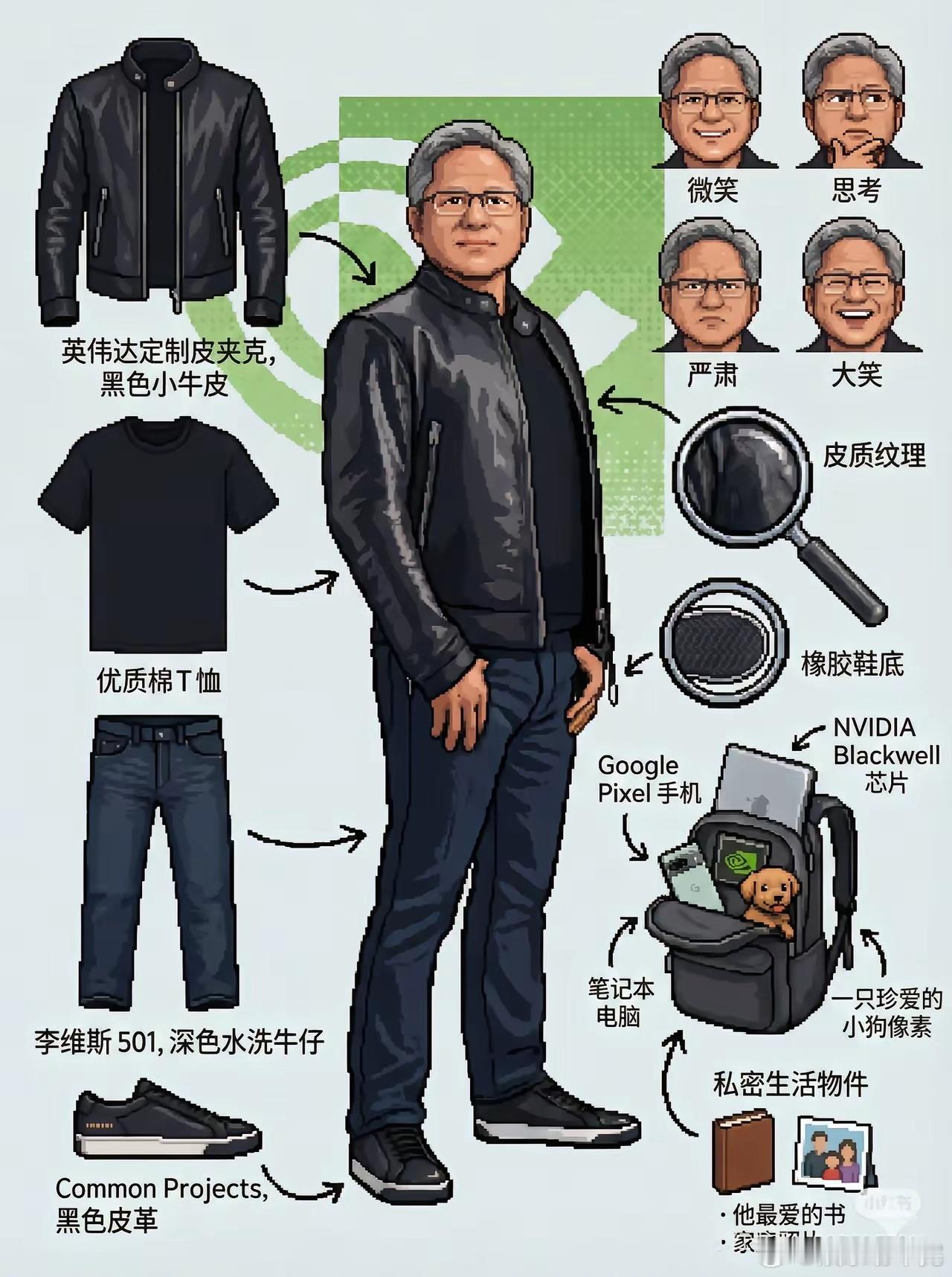 黄仁勋穿搭解读，厉害了，看起来平平常常，实际非常奢华！