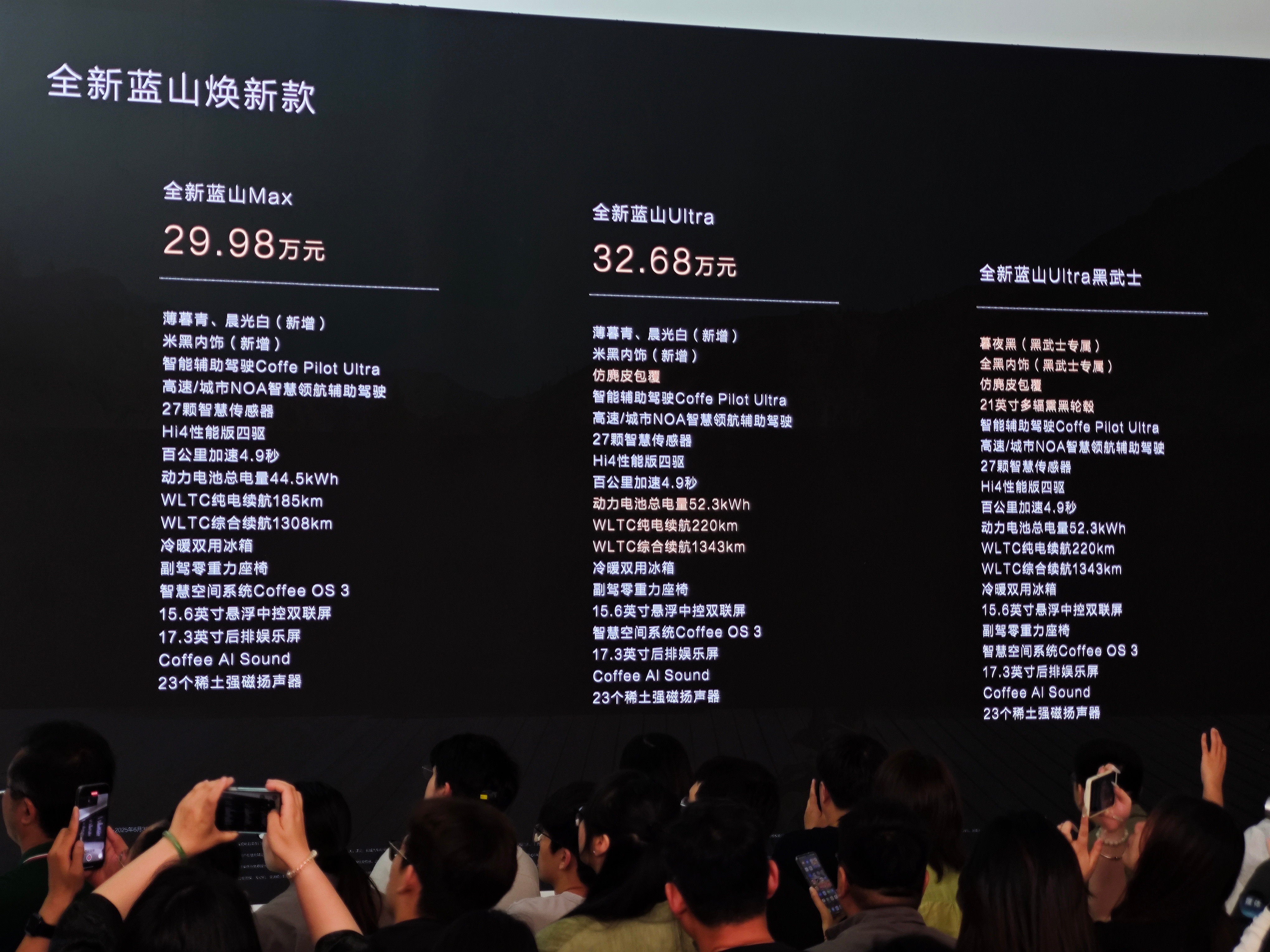 蓝山焕新版起售价29.98万起。好奇这个44.5和52.3度，感觉有