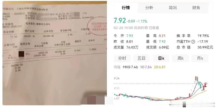 真的太感谢我死去的老公了。在他生前，过年前一天，除了基金，还买了30万的股票，