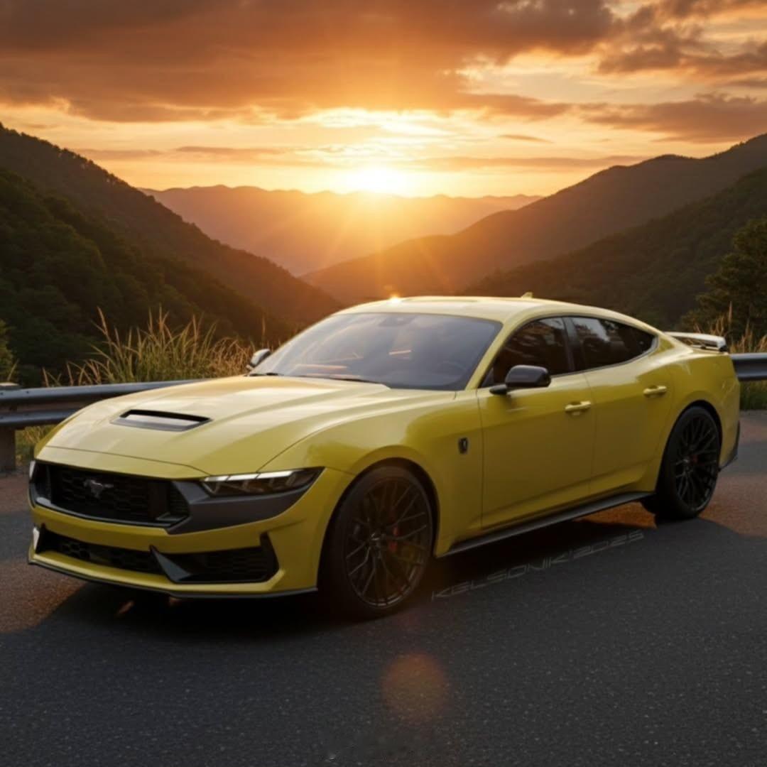 福特Mustang四门版渲染图【新车渲染】福特Mustang四门版渲染图，大家