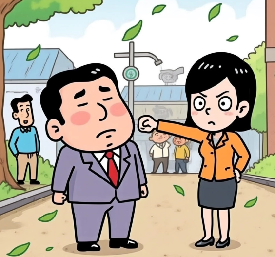 男士红肿着双眼来上班，同事问：“怎么了？”“昨天我在街上走，一个小姐的裙子被