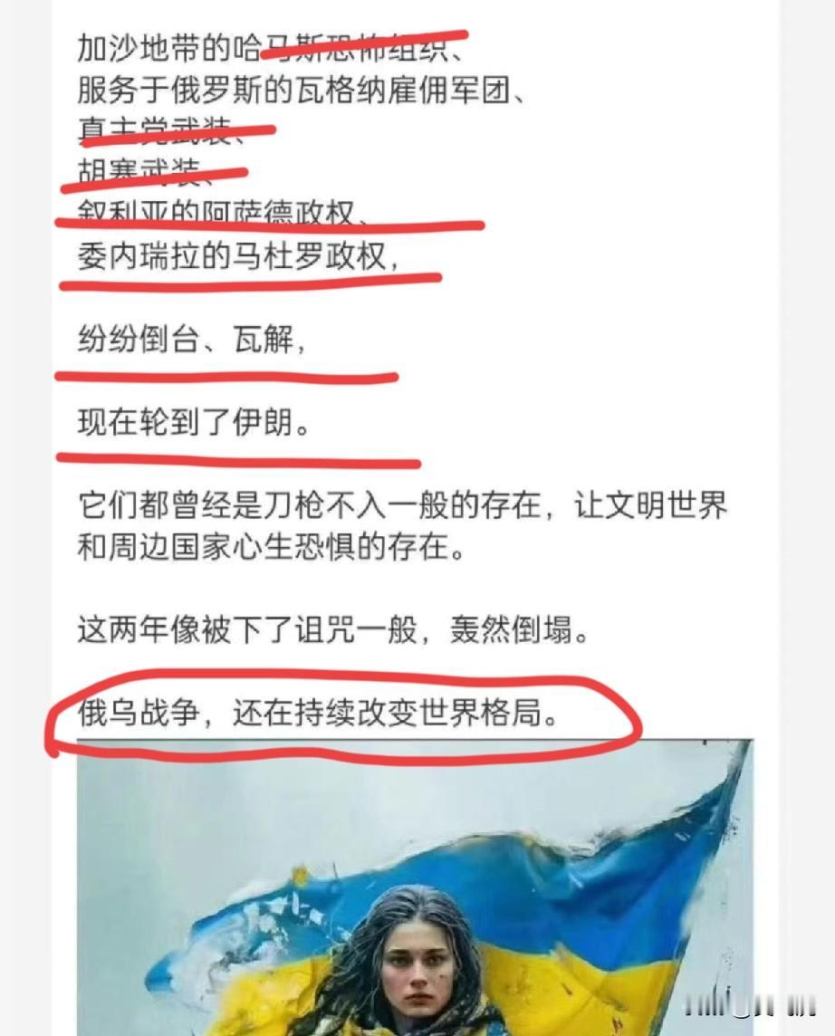 网友观点：一场俄乌战争还在持续改变世界格局[赞]