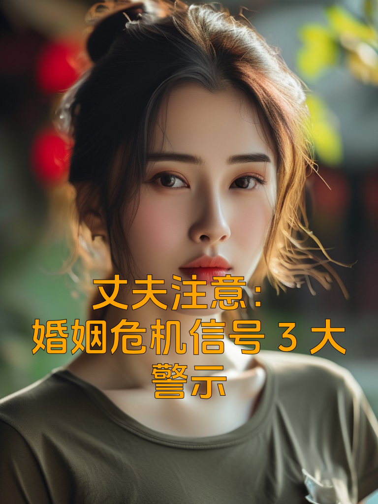 丈夫注意：婚姻危机信号3大警示