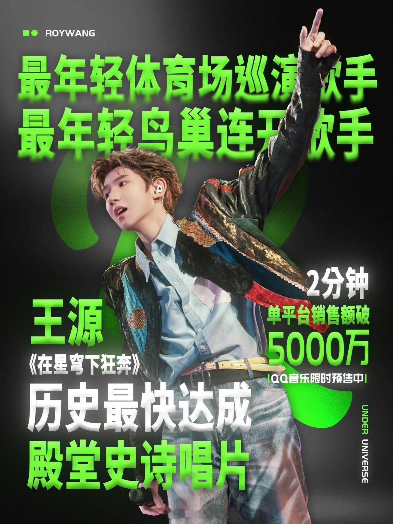 李登科曝王源事业停滞原因王源达成最年轻体育场巡歌手、最年轻鸟巢开唱纪录，今年巡
