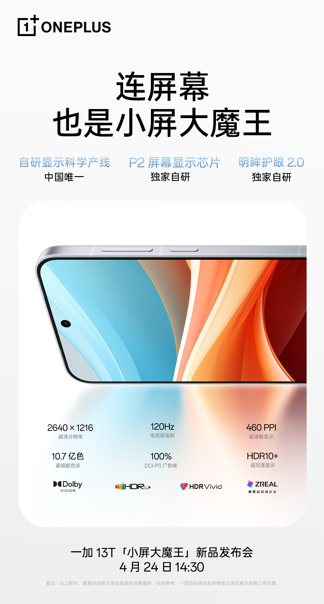 讲了半天，13T是天马屏？[？？？]一直以为是京东方​​​